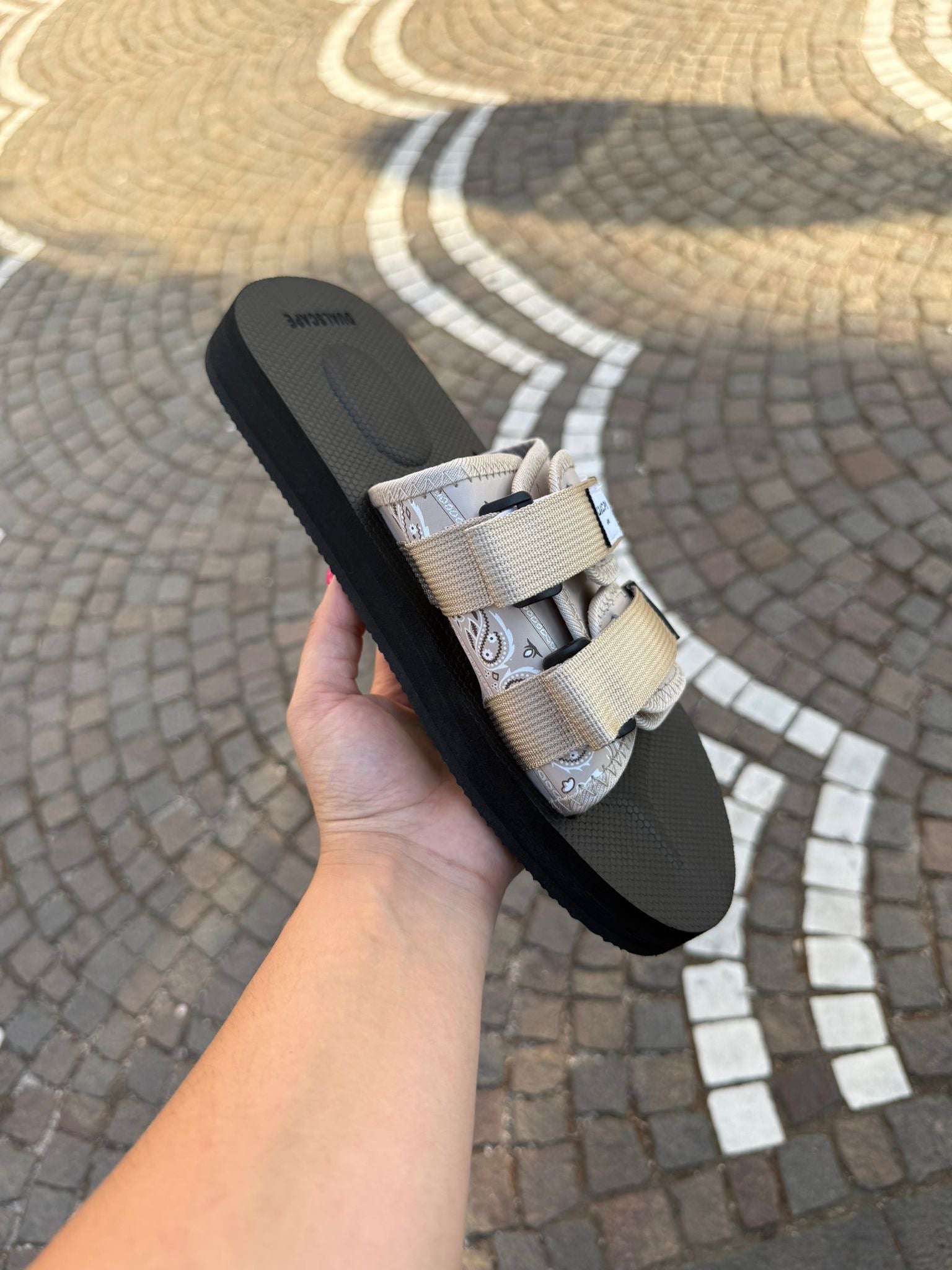 SLIPPERS DUALSCAPE BANDANA SABBIA