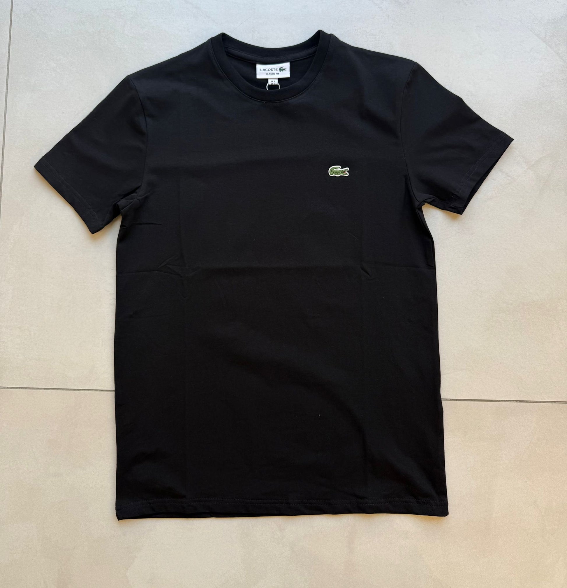 T-SHIRT LACOSTE NERA