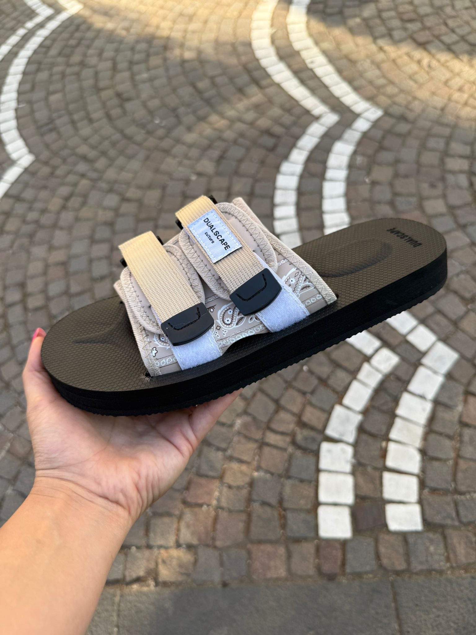 SLIPPERS DUALSCAPE BANDANA SABBIA
