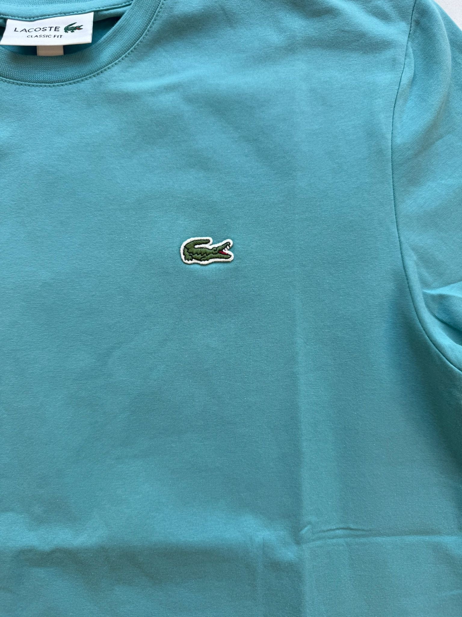 T-SHIRT LACOSTE TURCHESE
