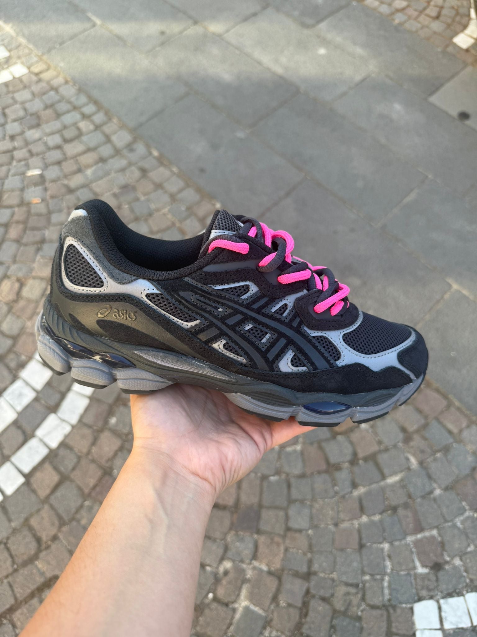 ASICS GEL NY TOTAL BLACK DOPPIO LACCIO